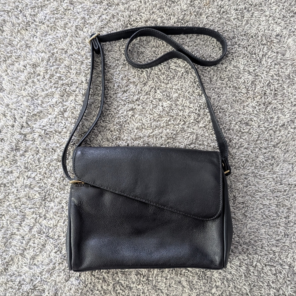 Marlo Navy Blue leather Women's Crossbody bag